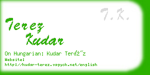 terez kudar business card